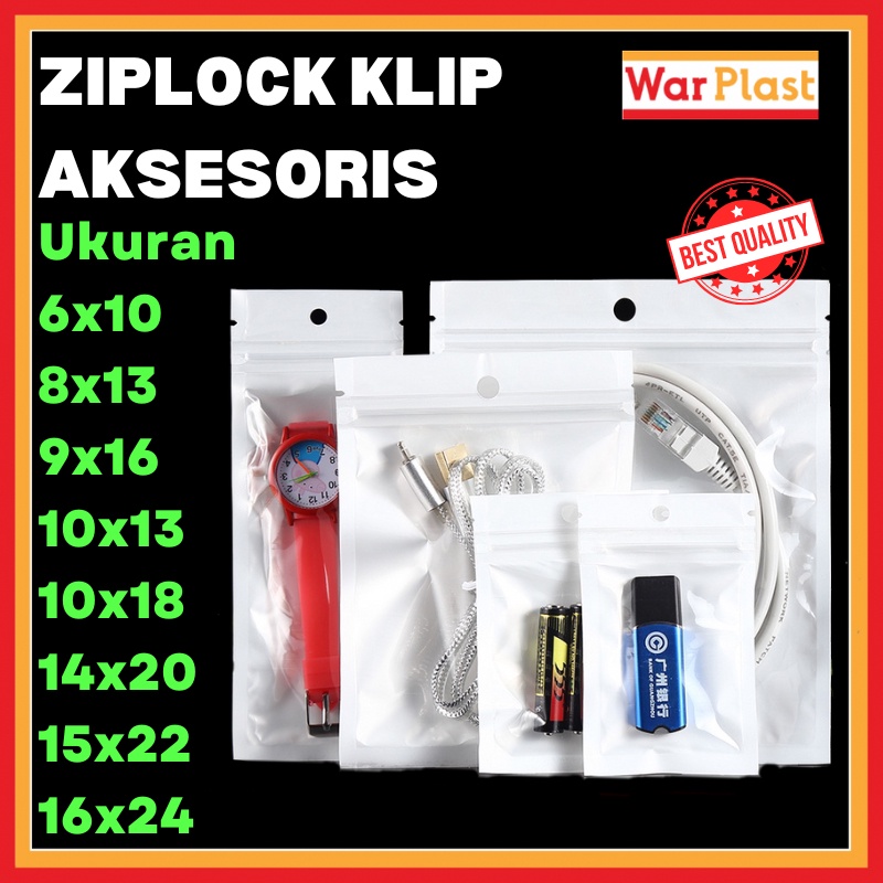 PACKING PLASTIK KLIP AKSESORIS ZIPLOCK KANTONG AKSESORIS / Plastik Ziplock KLIP Putih Souvenir, Aksesories HP Grade A Plastik Ziplock Klip