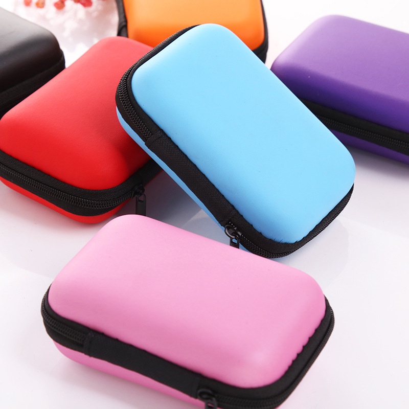 Pouch Earphone Dompet Case Earphone Charger Pouch Lipstik Mini Serbaguna Pouch Earphone