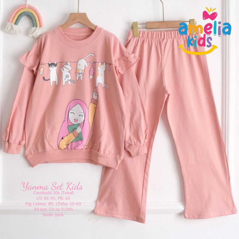 YANMA SET Celana (9-12th) ORI AMELIA KIDS | Setelan Anak