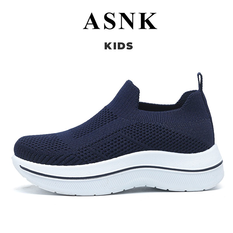 [GROSIR][COD] SEVEN_DAY SEPATU RAJUT SLIP ON ANAK CEWEK COWOK USIA 2-12 THN WM2329 NAVY