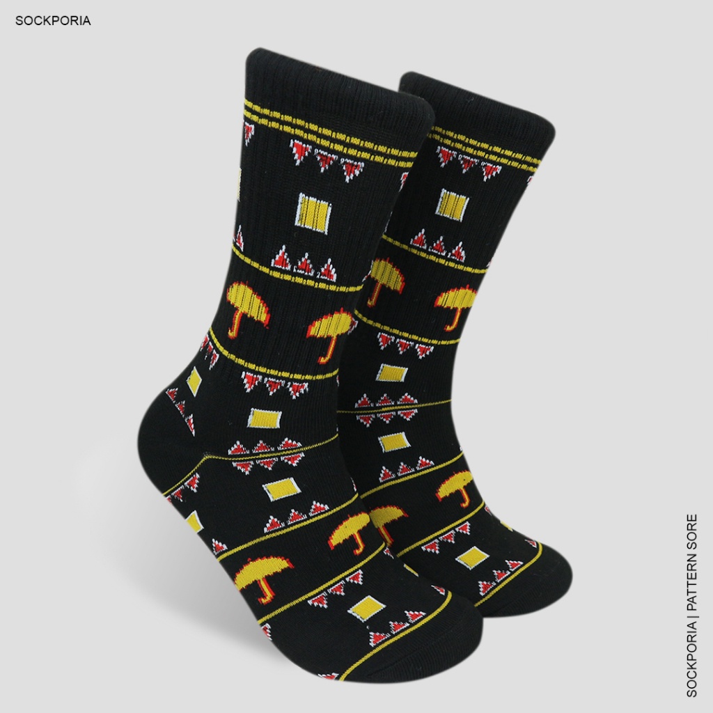 Kaos Kaki Motif Tribal - Sore