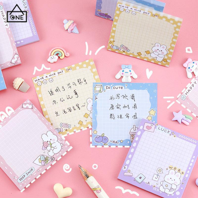 

COD❤️Sticky Notes Catatan Kreatif Stiker Pola Kartun Serbaguna Catatan-A.one