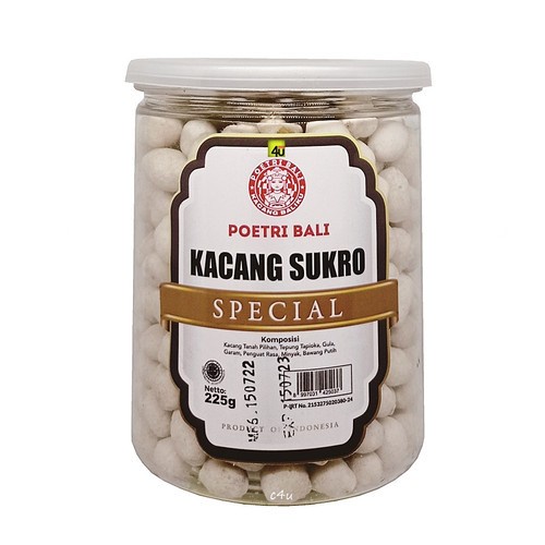 

Poetri Bali Kacang Sukro Spesial Toples 225gr -Putri Bali Kacang Sukro