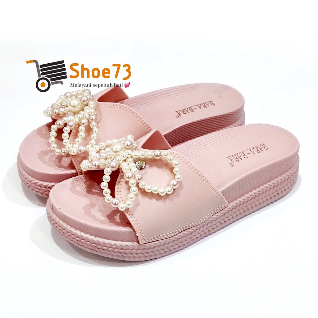 BARA BARA JSL 895 MP6W SIZE 36-40 ORIGINAL l Sandal Selop pita jelly wanita l Sendal kokop cewek impor