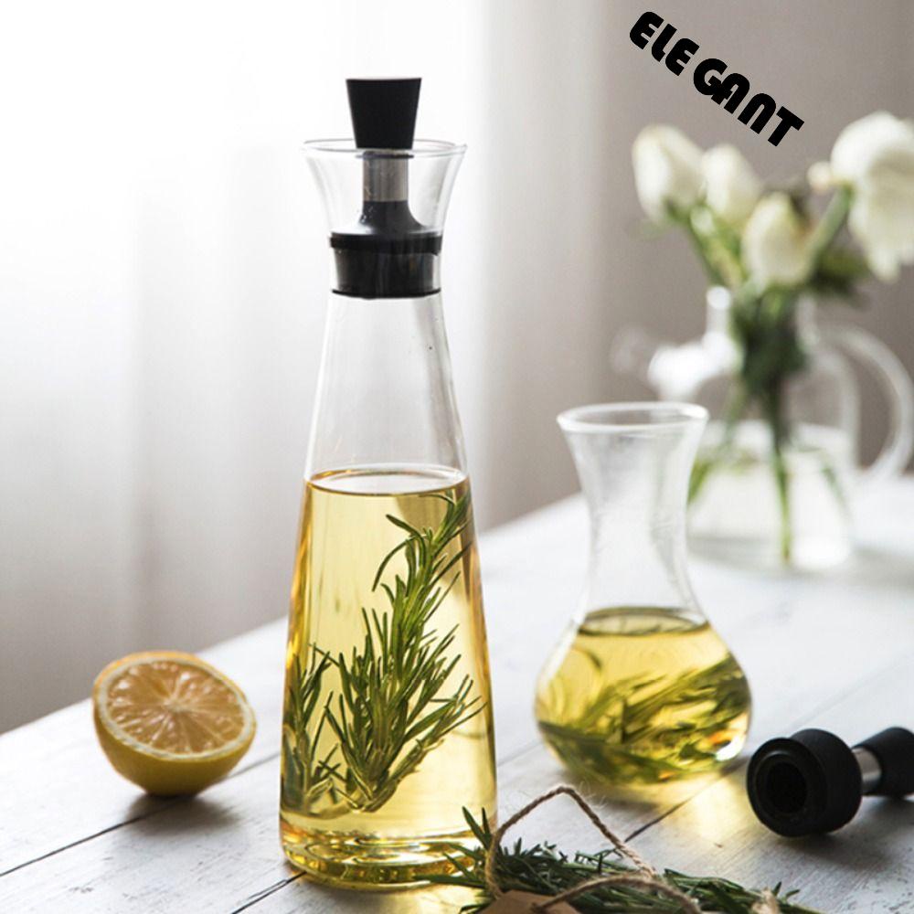 【 ELEGANT 】 Botol Minyak Wadah Saos Tuang Kreatif Alat Dapur Untuk Minyak Goreng Dispenser Bumbu Toples