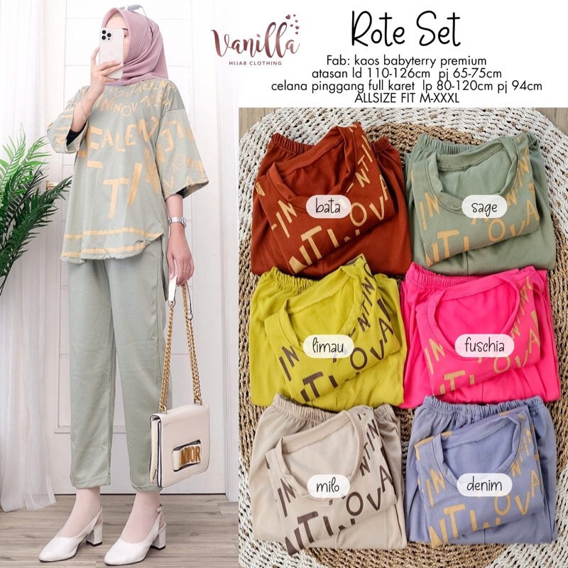 ROTE SET ORI VANILLA | Kaos Babyterry