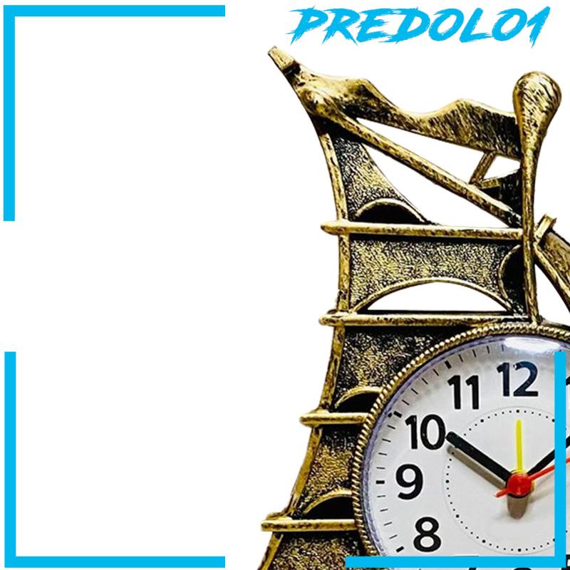 [Predolo1] Jam Meja Dekorasi Jam Weker Dioperasikan Baterai Untuk Kamar Tidur Dapur