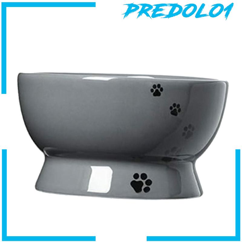 [Predolo1] Raised Cat Bowl Stand Mangkuk Makan Kucing Ditinggikan Untuk Perlengkapan Hewan Peliharaan Small