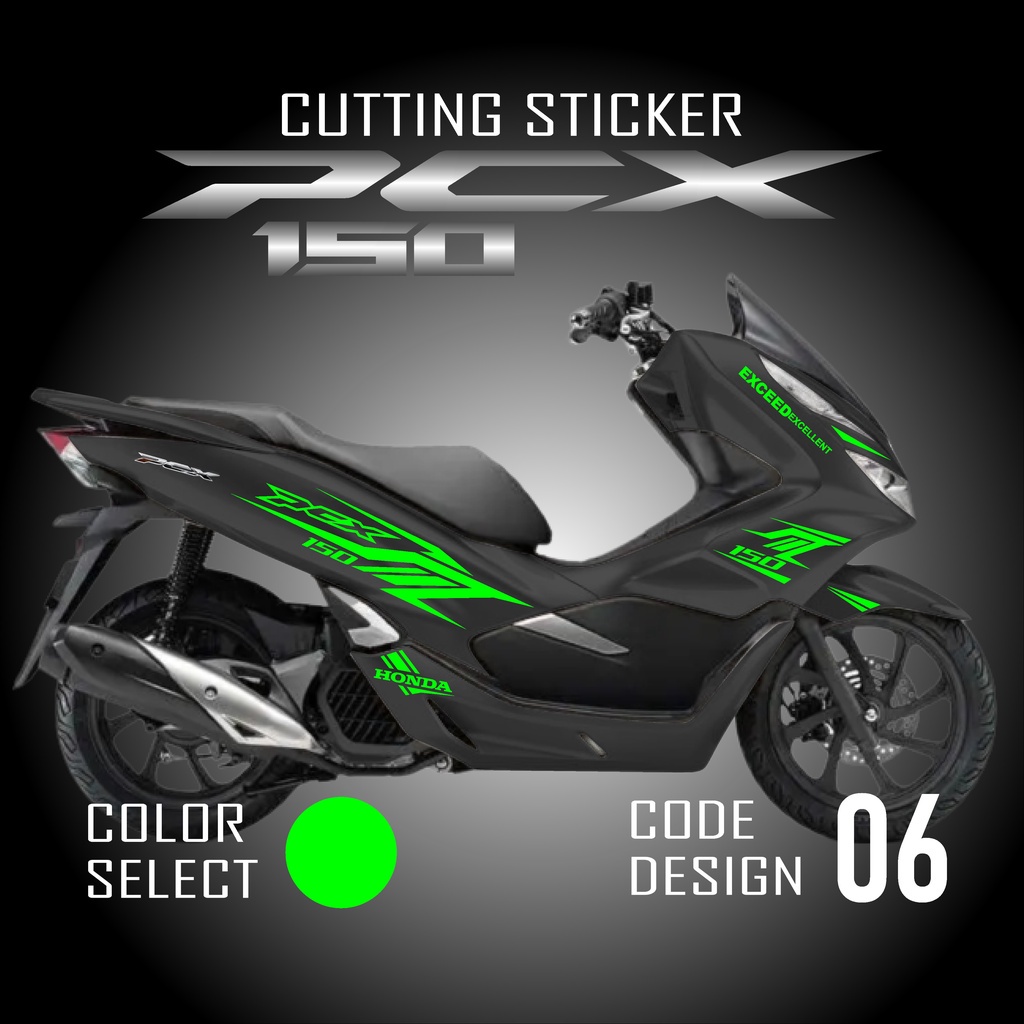COD Cutting Sticker PCX 150 New - Stiker Striping Lis Timbul Variasi Motor Honda New PCX 150 Warna S