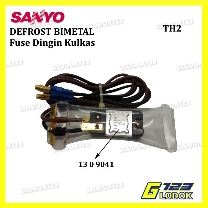 Defrost Bimetal Fuse Dingin Kulkas SANYO AQUA YAMADA 2 Kabel ORIGINAL
