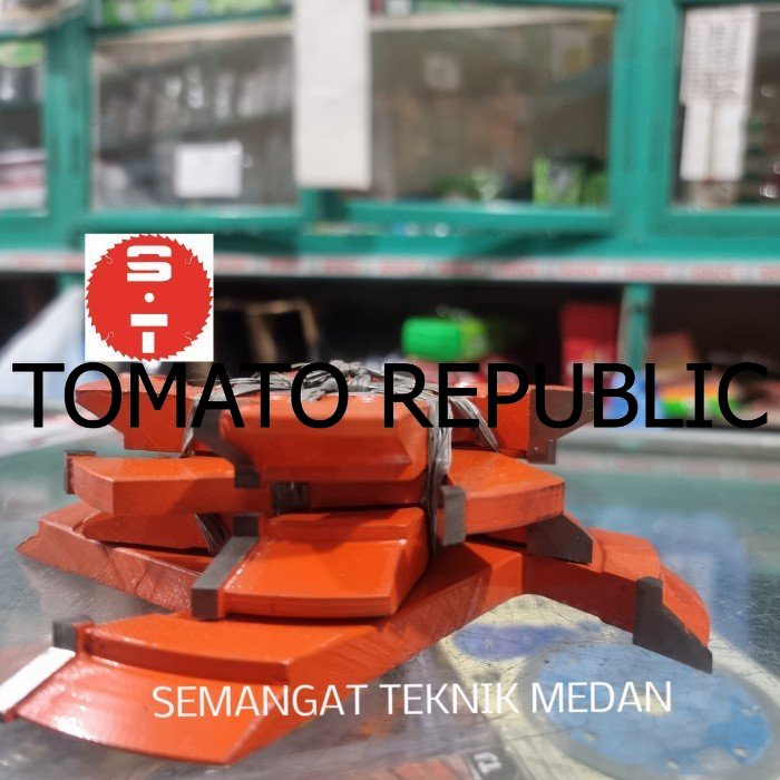 Murah 4 MATA PISAU PROFIL ROUTER DUDUK BUNGA CHAMFER SPINDLE JENDELA 4 pcs VTQ896