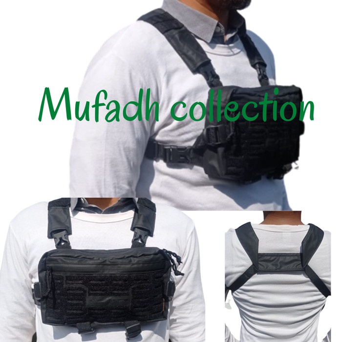 TAs Pelindung Dada Pengendara Motor Rompi Model Tas Dada Multifungsi