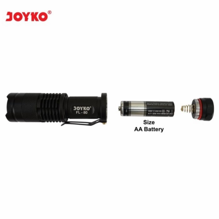 Senter LED JOYKO FL80 ORIGINAL / Flashlight LED FL-80 JOYKO / Flash Light