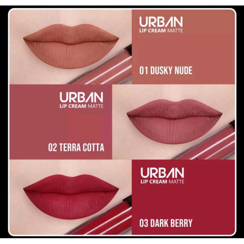 Lipstik ZENCOLOR Urban matte lip cream Tersedia 12 Varian Warna