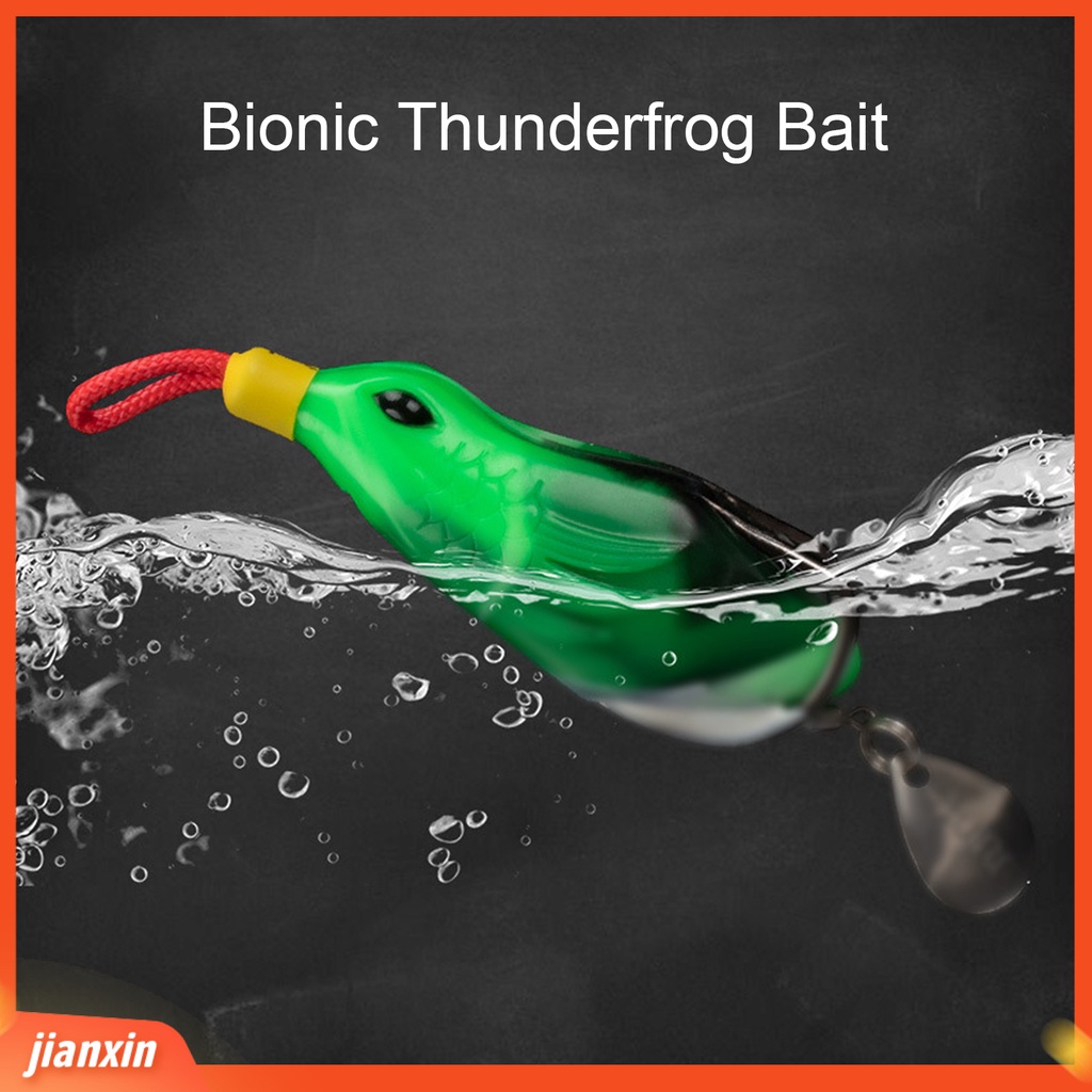(In Stock) 6cm /13g Bionic Frog Lure Simulasi Berduri Kait Ganda Bercahaya Angling Umpan Jalan Hit Hitam Umpan Palsu Memancing Luar Ruangan