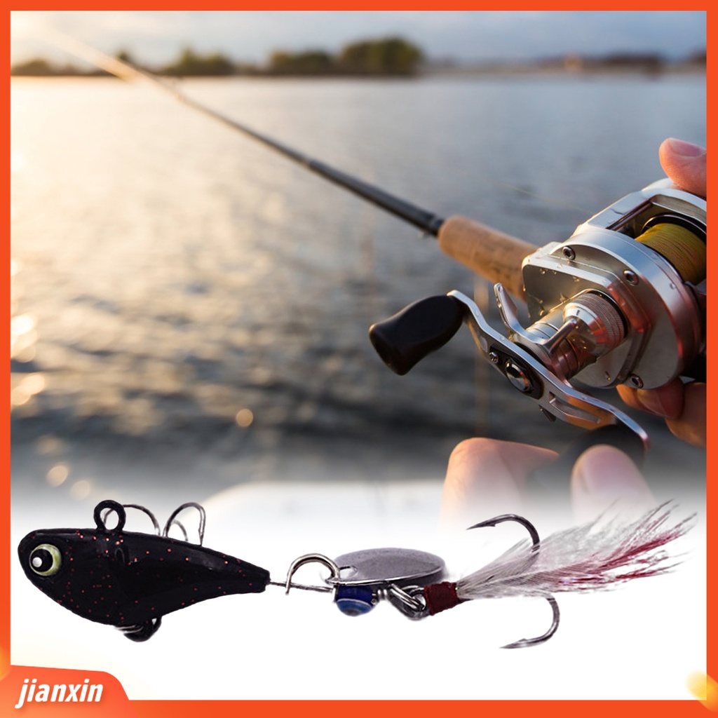 (In Stock) 14g Umpan Pancing Simulasi Fisheyes Hidup Kait Tajam Warna Terang Dapat Digunakan Kembali Menangkap Ikan Universal Spinnerbait VIB Bass Memancing Buatan Umpan Peralatan Memancing