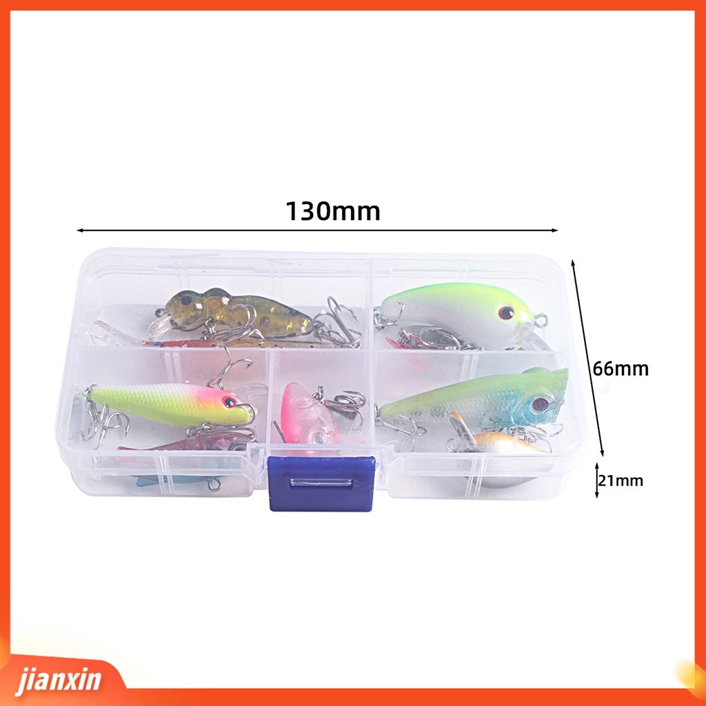 (In Stock) 10Pcs /Box 3g Umpan Pancing Simulasi 3D Fisheyes Tajam Kait Reusable Tahan Lama Daya Tarik Ikan Universal Tenggelam Ikan Kecil Popper VIB Payet Engkol Umpan Keras Peralatan Memancing