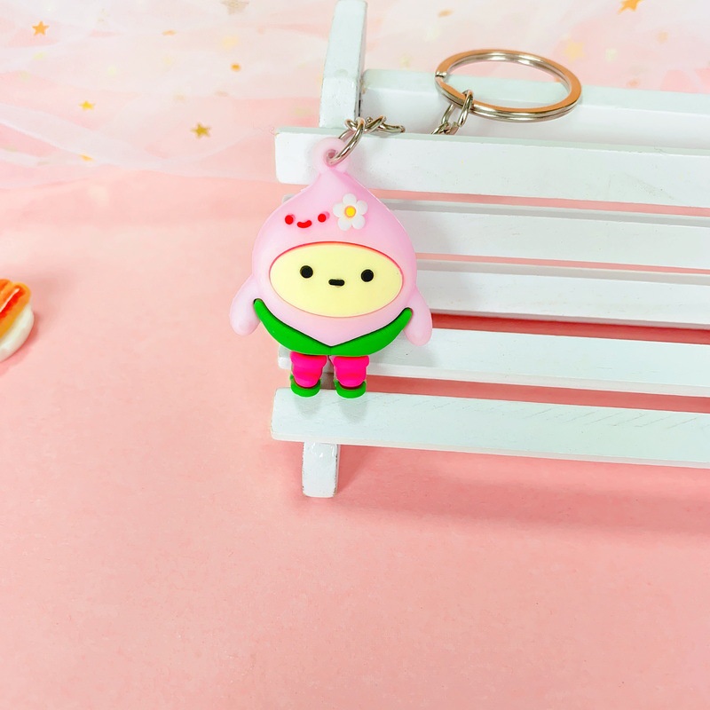 Baru Mini Telur Pesta Gantungan Kunci Ransel Liontin Dekorasi Lucu Kartun Perhiasan Gadis Hadiah Ulang Tahun