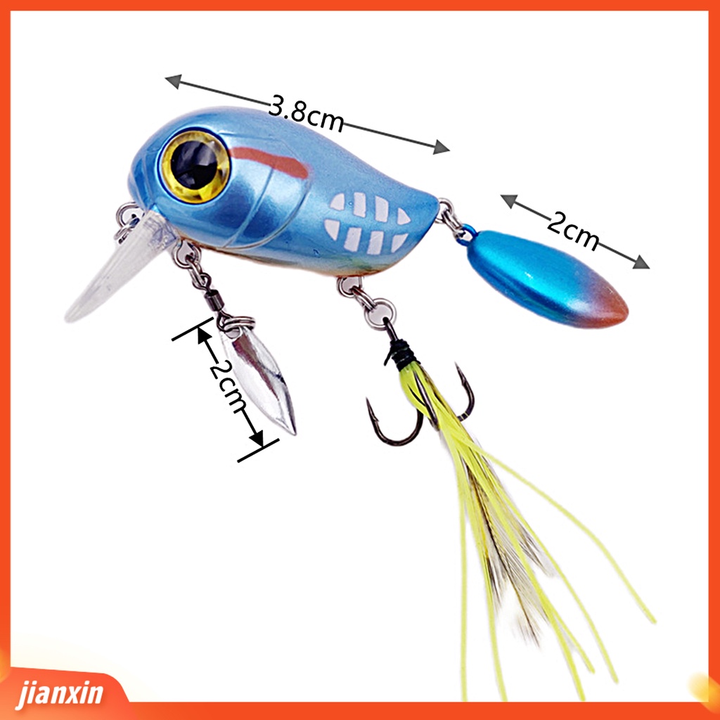 (In Stock) 3.8cm /5g Umpan Pancing Penembus Kuat Menggoda Tajam Buatan Mengambang Umpan Umpan Keras Untuk Pemancing