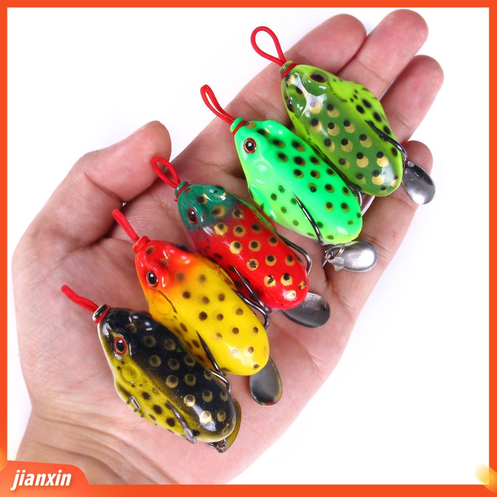 (In Stock) 5.5cm /13g Katak Bionic Umpan Simulasi 3D Mata Tajam Kait Universal Memancing Karet Lembut Laut Memancing Umpan Dengan Jig Sendok Memancing Tackle