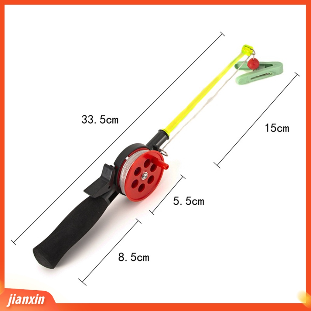 (In Stock) Joran Pancing Mini Non-slip Handle Portable Handal Pancing Anak Untuk Outdoor