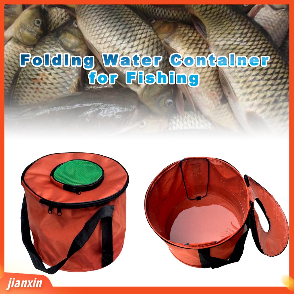 (In Stock) Ember Multifungsi Collapsible Bucket Portable Wadah Air Lipat Untuk Memancing