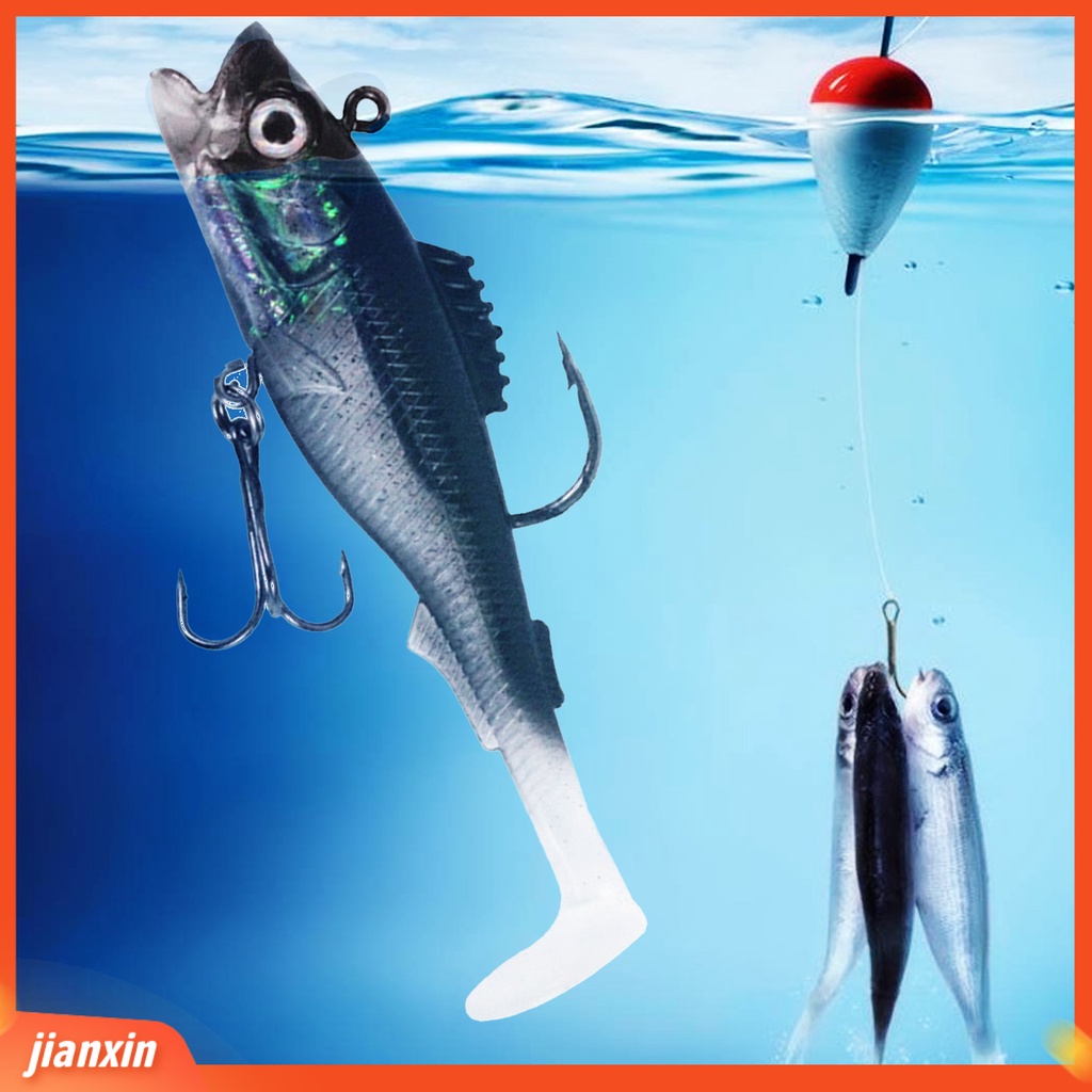 (In Stock) 10Pcs /Set 9cm 14g T-Shaped Tail Fishing Lure Kait Tajam Silikon Mulut Besar Popper Memancing Umpan Topwater Untuk Outdoor