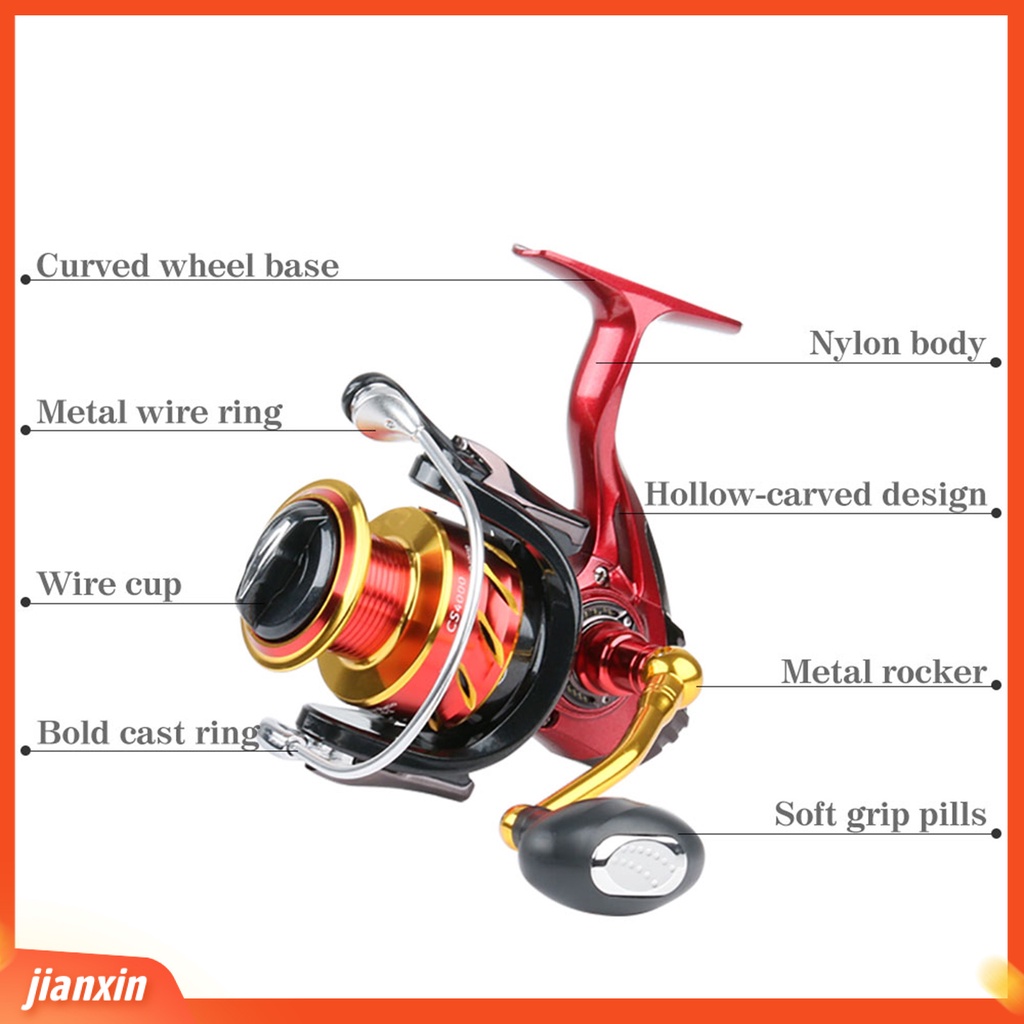 (In Stock) DEUKIO Hollow Spinning Fishing Wheel Fleksibel Aluminium Alloy Ukir Kawat Cangkir Berputar Gulungan Pancing Untuk Angling