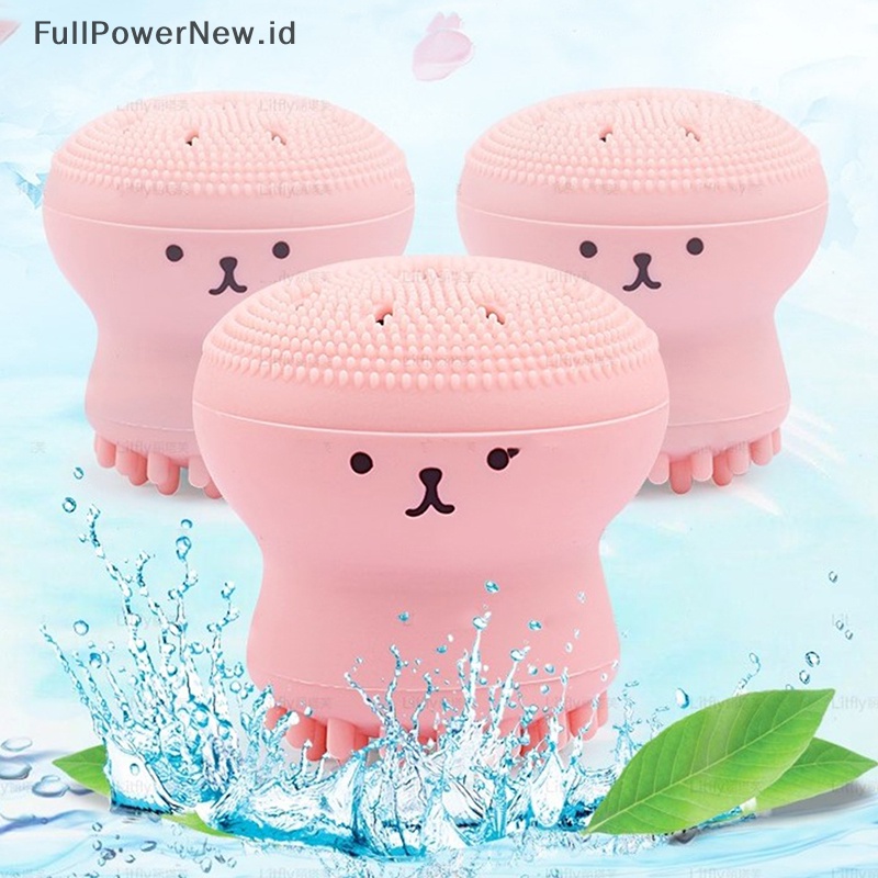 Power 1PC Silicone Facial Cleansing Brushes Remover Minyak Kulit Jerawat Pori Sikat Pembersih ID