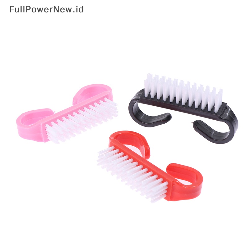 Power Nail Brush Pembersih Kuku Sikat Gosok Kuku Manicure Menghilangkan Debu ID