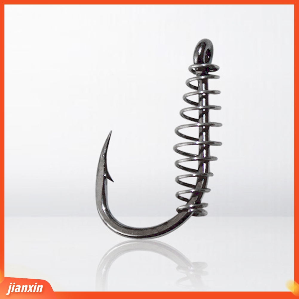 (In Stock) 10 Pcs Baja Karbon Diasah Chub Musim Semi Memancing Kait Ikan Tackle Aksesori