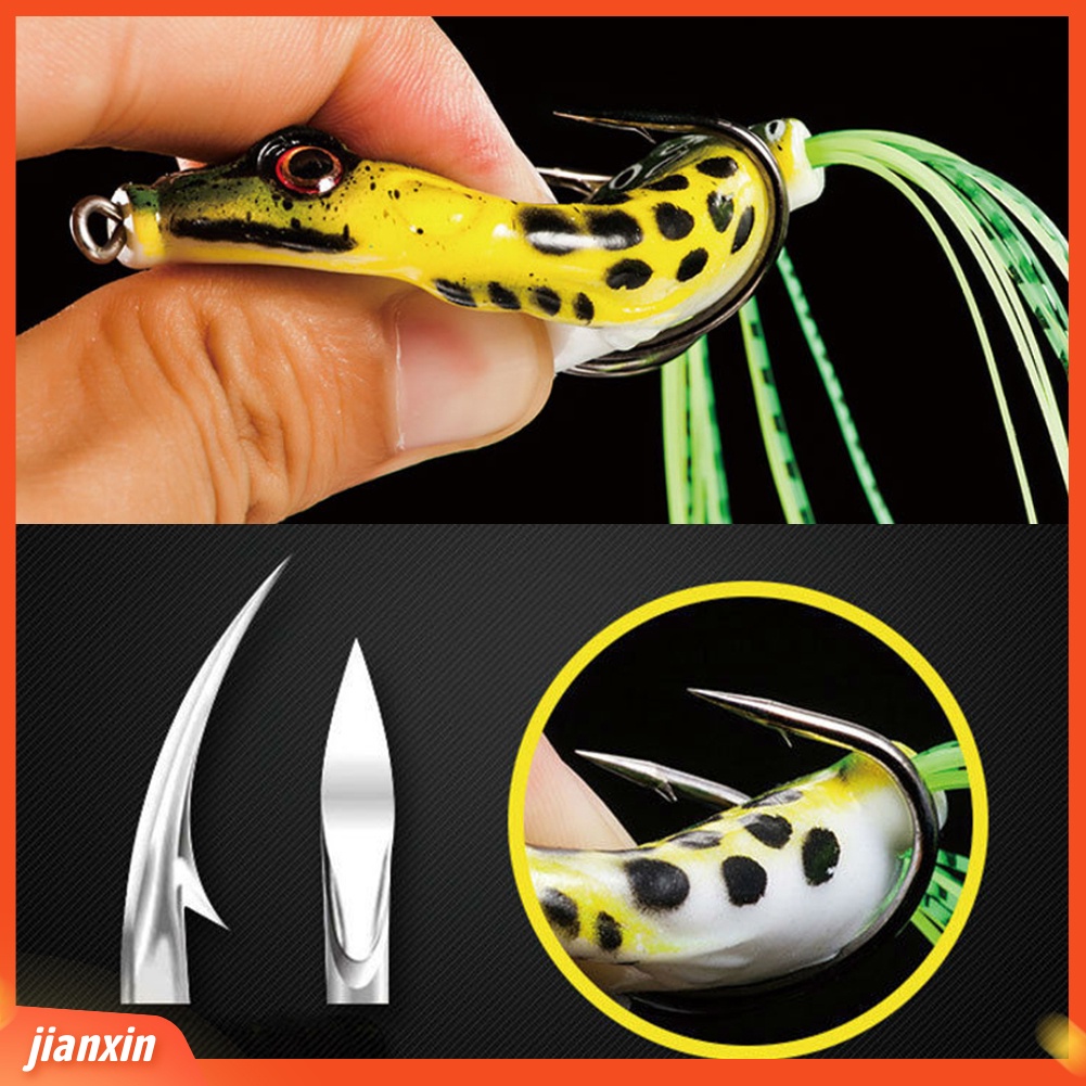 (In Stock) 4.5/5/5.5 cm Silikon Lembut Buatan Kodok Umpan Pancing Umpan Tackle Dengan Pengait
