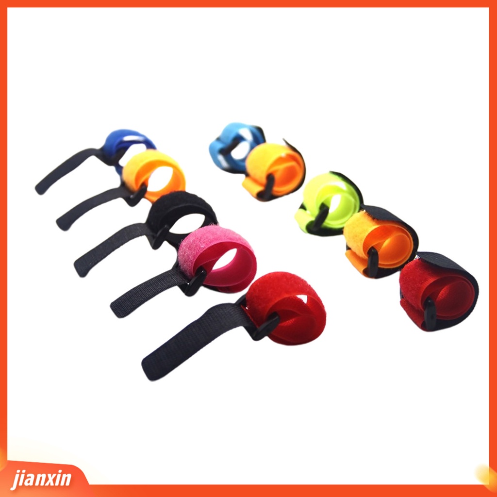 (In Stock) 10pcs Tali Pengikat Batang Melar Perekat Diri Nilon Memancing Tape Straps Fishing Tackle Aksesoris
