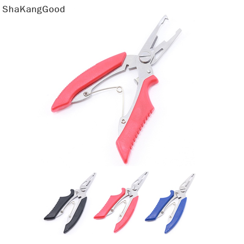 Skid Fish Tackle Bibir Ikan Stainless Steel Kontrol Gunting Snip Memancing Grip Set Nipper Pincer Aksesori SKK