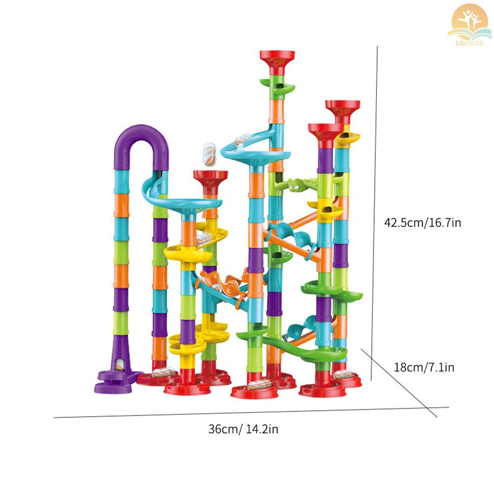 In Stock 113buah Set Lari Marmer 3D Konstruksi Blok Bangunan Permainan Belajar Batang Edukasi Dini Untuk Usia 3+anak Laki-Laki &amp; Perempuan