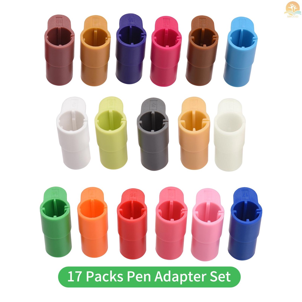 In Stock 17paket Pen Adaptor Set Marker Holder Pengganti Sharpie/Bic/Crayola/Sakura/Pilot/Pentel/Paper Mate/Mitsubishi uni-Ball Kompatibel Dengan Cricut Explore