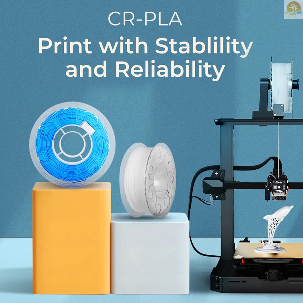 In Stock Creality Ender-PLA Filament for Ender Series CR Series Semua FDM Creality 3D Printer Aliran Halus Ketangguhan Tinggi No Warp 1.75mm 1kg /2.2lbs Filamen Akurasi Dimensi+/-0.