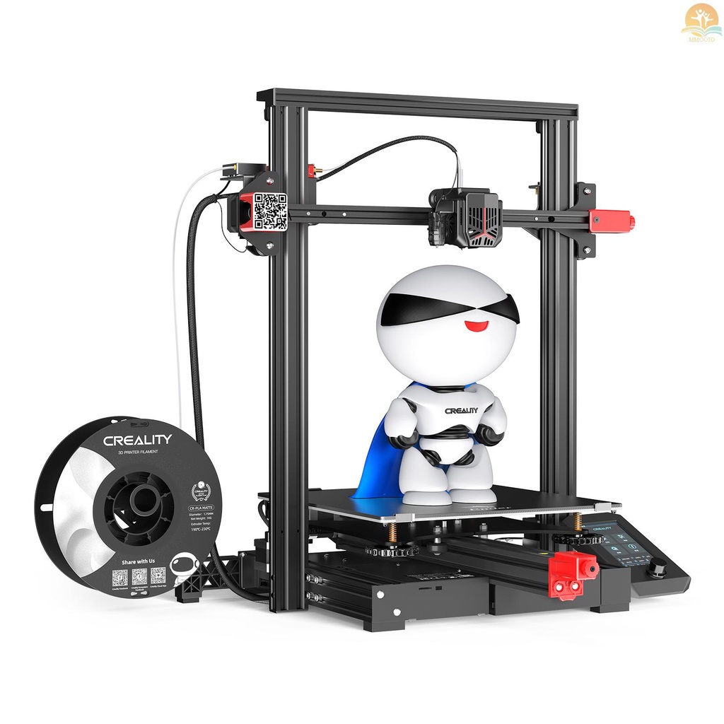 In Stock Creality 3D Ender-3 Max Neo Desktop 3D Printer FDM 3D Printing 300x300x320 mm Cetak Ukuran Dengan Stabil Ganda Z-axis 4.3 ''Layar Knob Warna Full Metal Extruder Support Resum