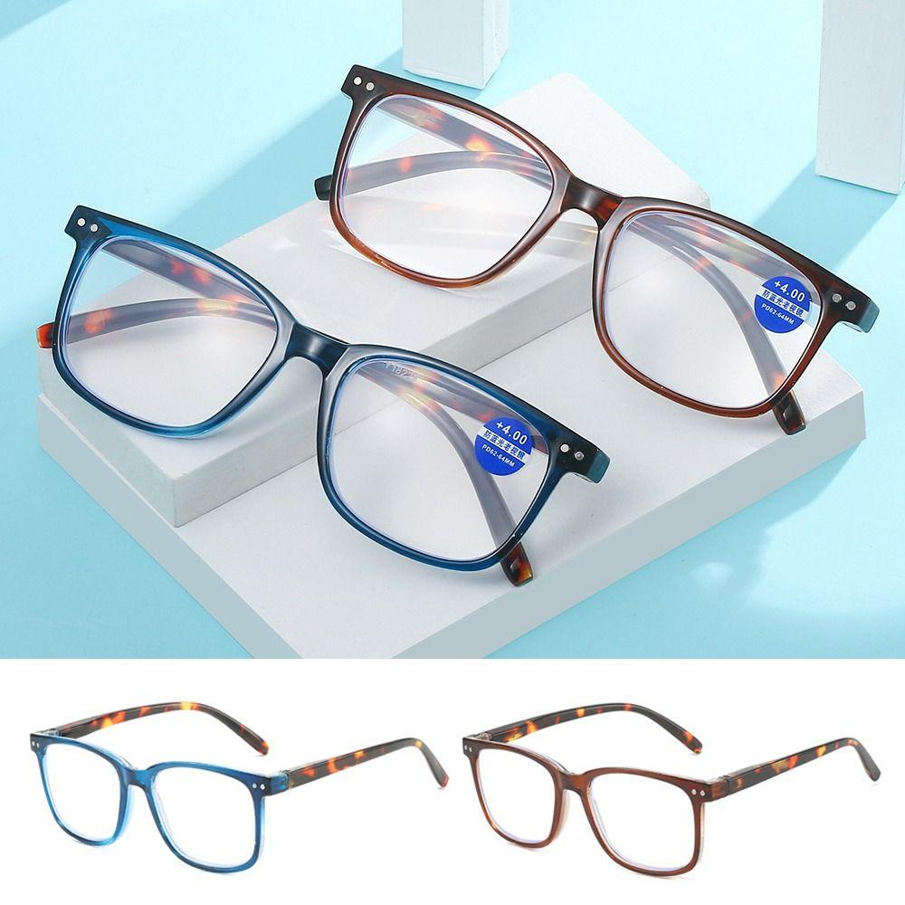 LILY Frame Ultra Ringan, Kacamata Baca Pelindung Mata, Kacamata Hiperopia Cahaya Biru Portabel Vintage Yang Nyaman Untuk Pria Wanita