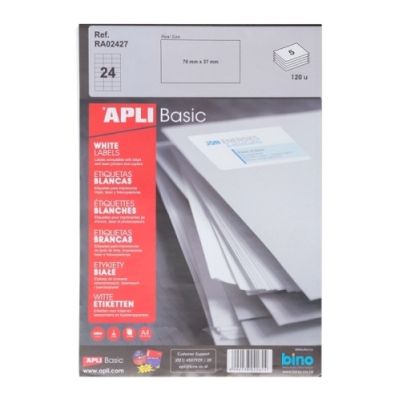 

[Artomas] APLI Label Basic 70 X 37MM 120 unit RA02427