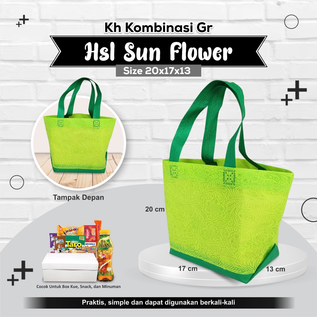 

ALTHEA Goodie Bag Souvenir Tas Souvenir Pernikahan Tas Bingkisan Tas Hajatan Bahan Spunbond 21x17x13 Tekstur