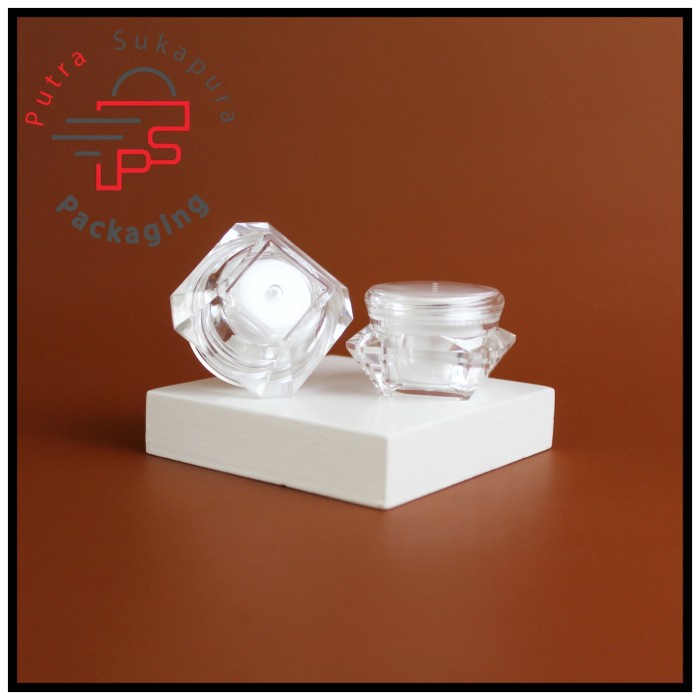 pot jar cream/wadah cream 10gr diamond/pot cream 10gr jar acrylic