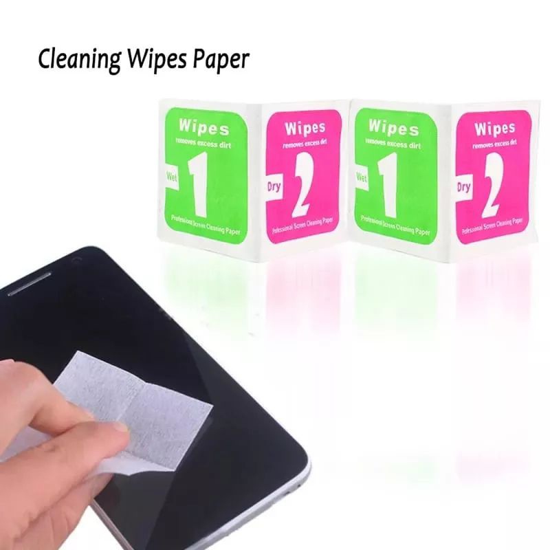 Tissue Pembersih Kaca Layar Hp Wet & Dry  Tisu Pembersih Layar Hp 2in1