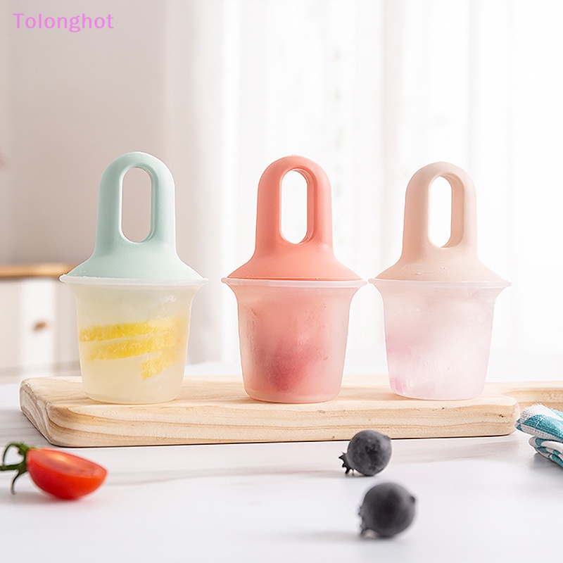 Tolonghot&gt; 1Pc Cetakan Es Krim Popsicle Mini Dengan Penutup Cetakan Es Pop Plastik Set Anak Bayi Buah Milkshake Ice Cream Mold Alat Dapur well