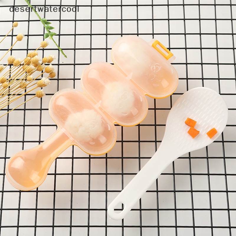 Deid 2Pcs /Set Cetakan Nasi Bola Bayi Makan Siang Anak DIY Sushi Maker Mould Alat Dapur Martijn