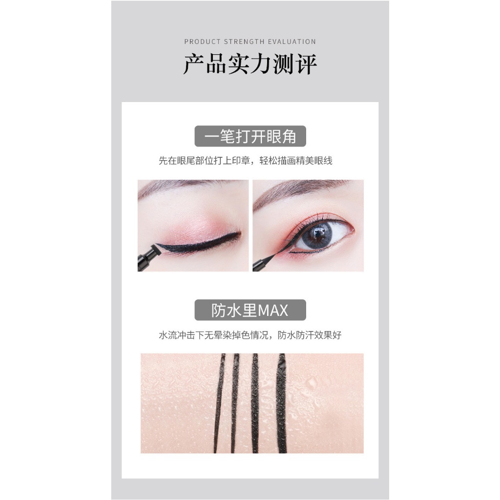 Stamp Eyeliner Black Double Head Waterproof 872 Lameila SVMY Pencil Eye Make Up