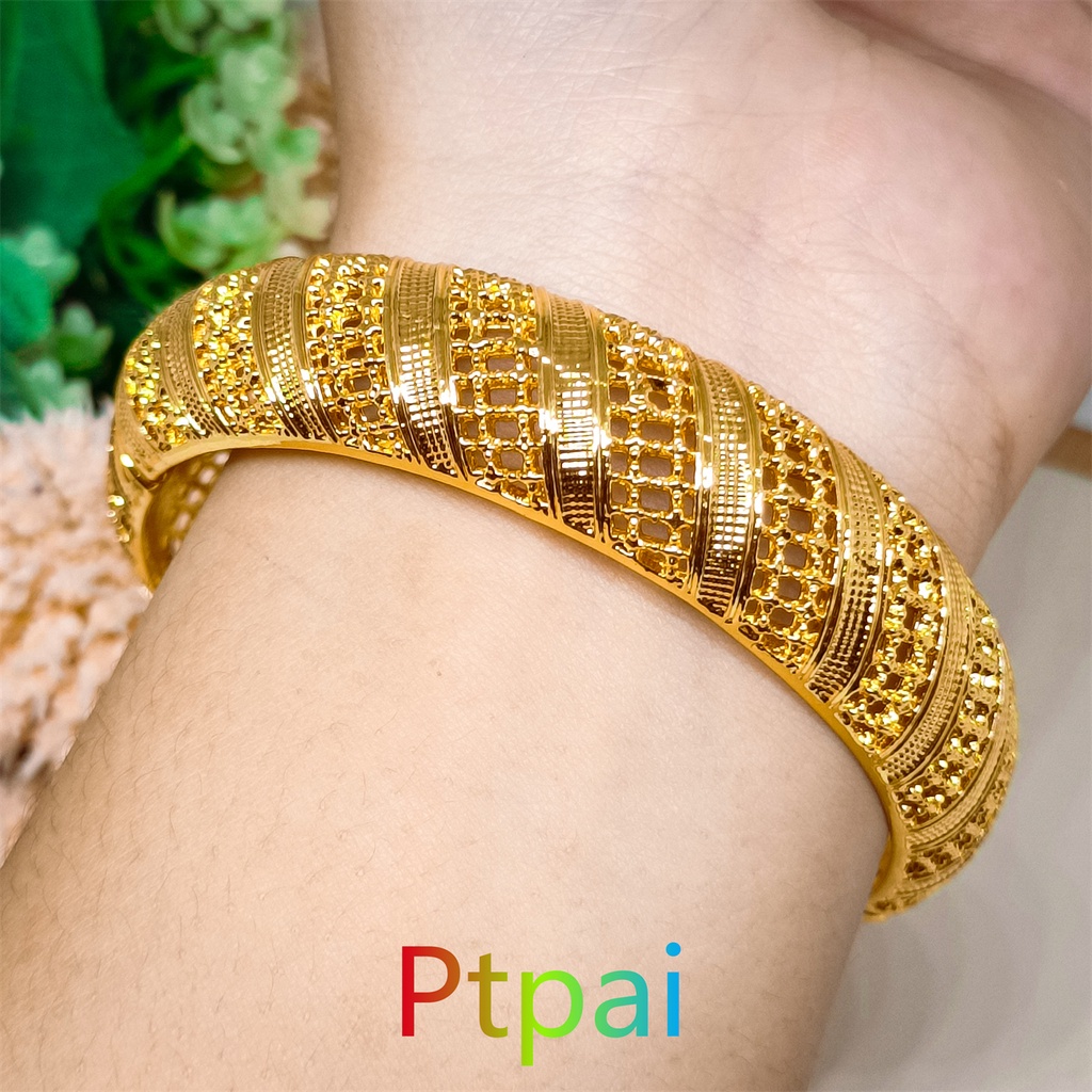 gelang kendari keroncong kecil lalis emas perhiasan fashion gelang tangan bangle xuping Gelang Bangk