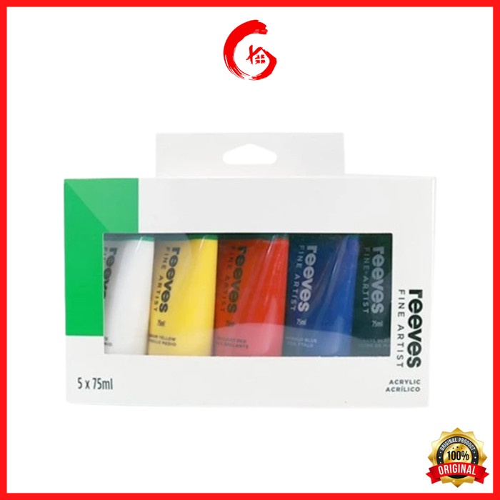 

Reeves Acrylic Colour Fine Artist Set 5 x 75ml