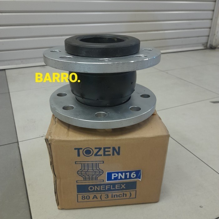 Flexible Rubber Joint 4" Oneflex PN 16 Tozen DN 100 Flange Besi