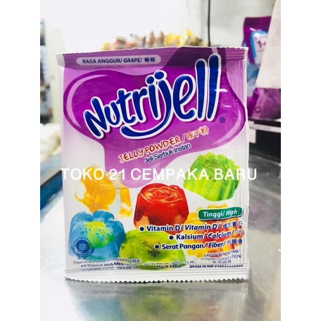 

Nutrijell Rasa ANGGUR 1 PCS | Agar Jeli Serbuk Instan Nutrijell Grape
